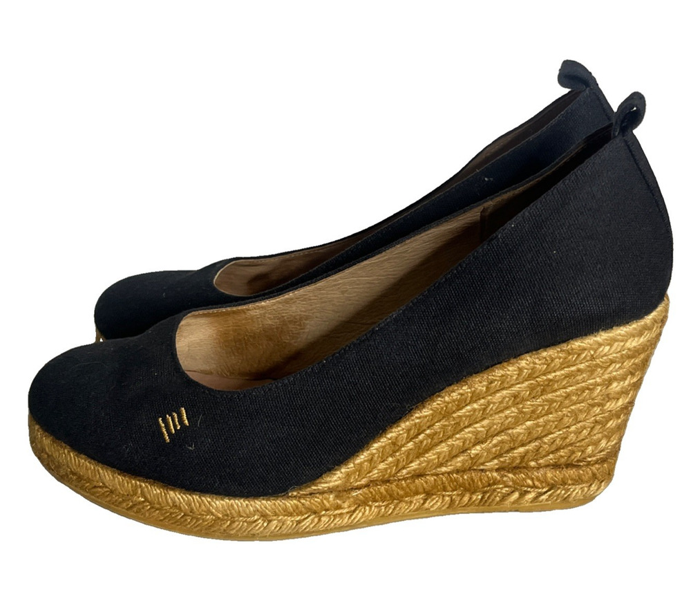 Viscata Barcelona Espadrille Wedge Size 41 US 10 Heels Handmade in Spain